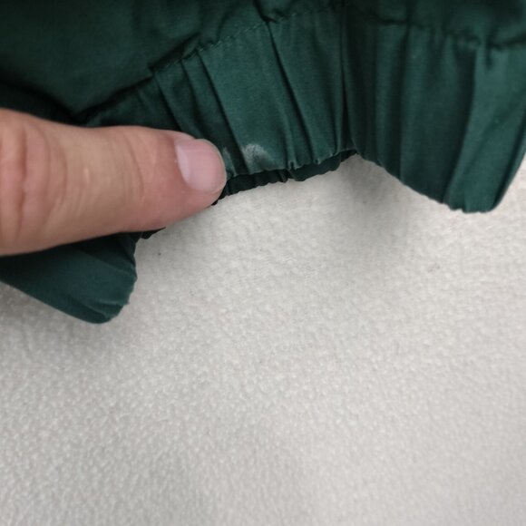 Eddie Bauer Goose Down Jacket Men Sz XL Green Winter Puffer Bomber Ski Coat Zip - Picture 16 of 16